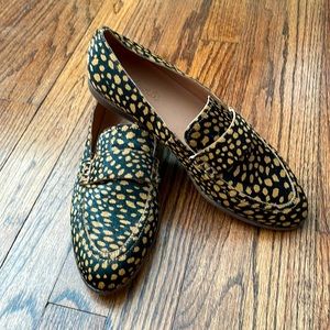 Printed calf hair loafer